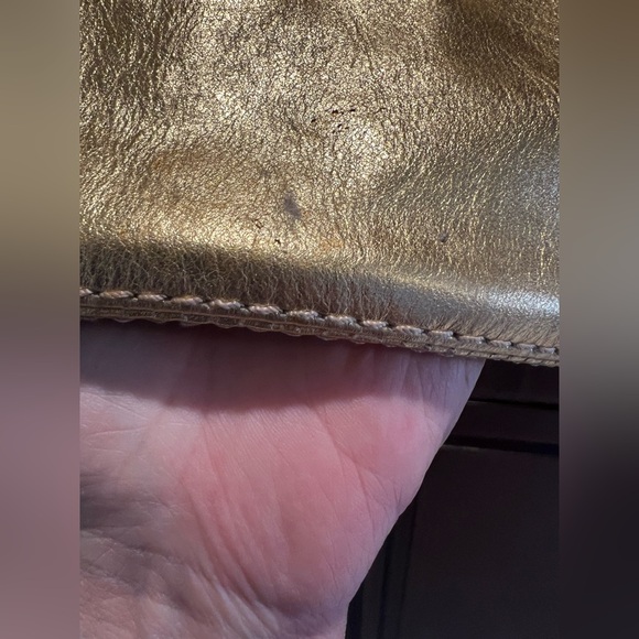 J Crew Gold Leather Thompson Tote - Picture 6 of 15